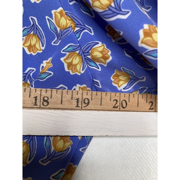 Kristy Petites Maxi Pleated Dress Size 10 Purple Floral Polyester Long Vintage - Picture 10 of 12